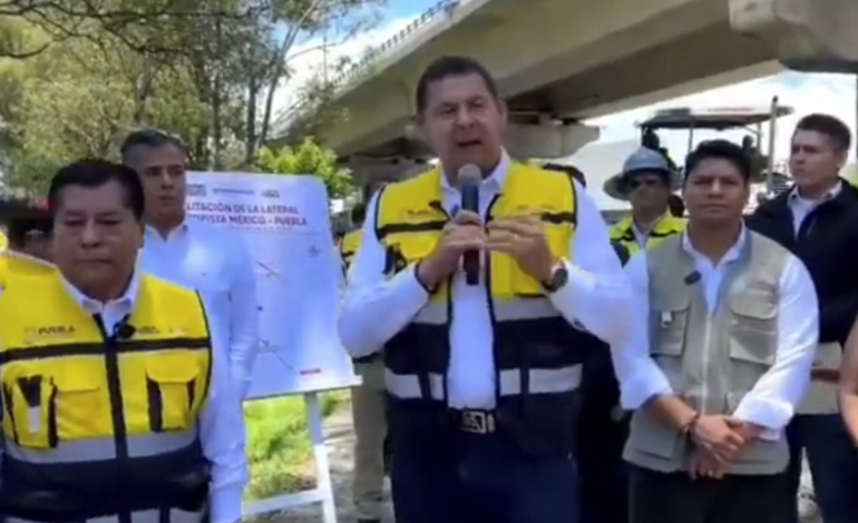 Gobernador Armenta exige mayor apoyo vial a alcalde de Puebla en obras de pavimentación