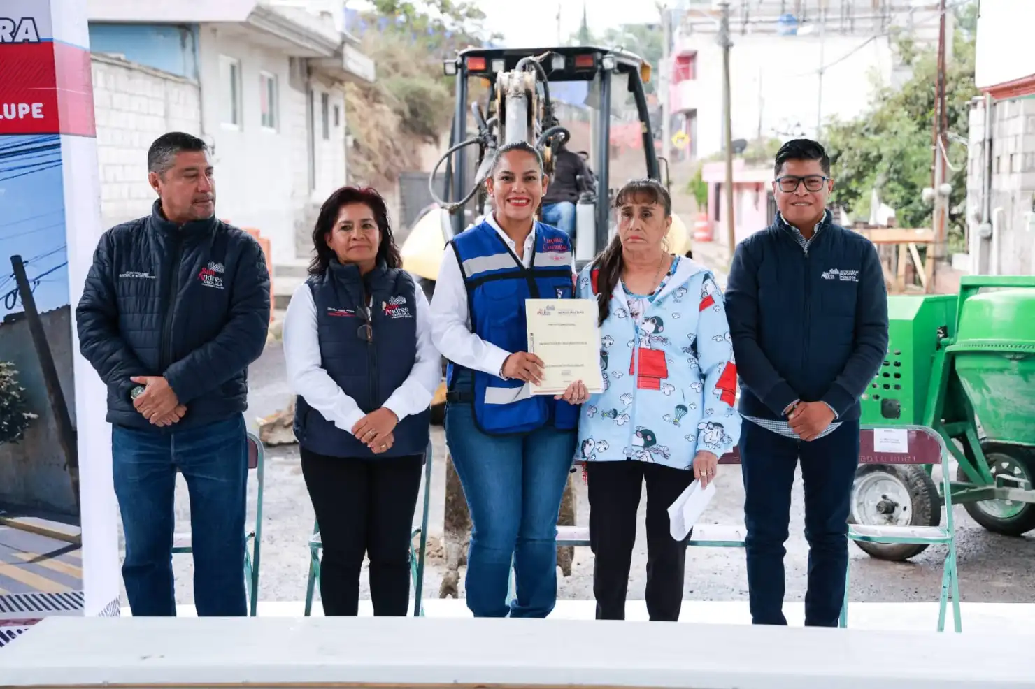 Rehabilitación de la calle Francisco Villa impulsa infraestructura en Concepción Guadalupe, San Andrés Cholula