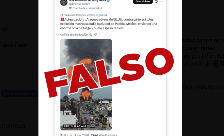Explosión en Tepeaca desata rumores de ataque estadounidense en Puebla
