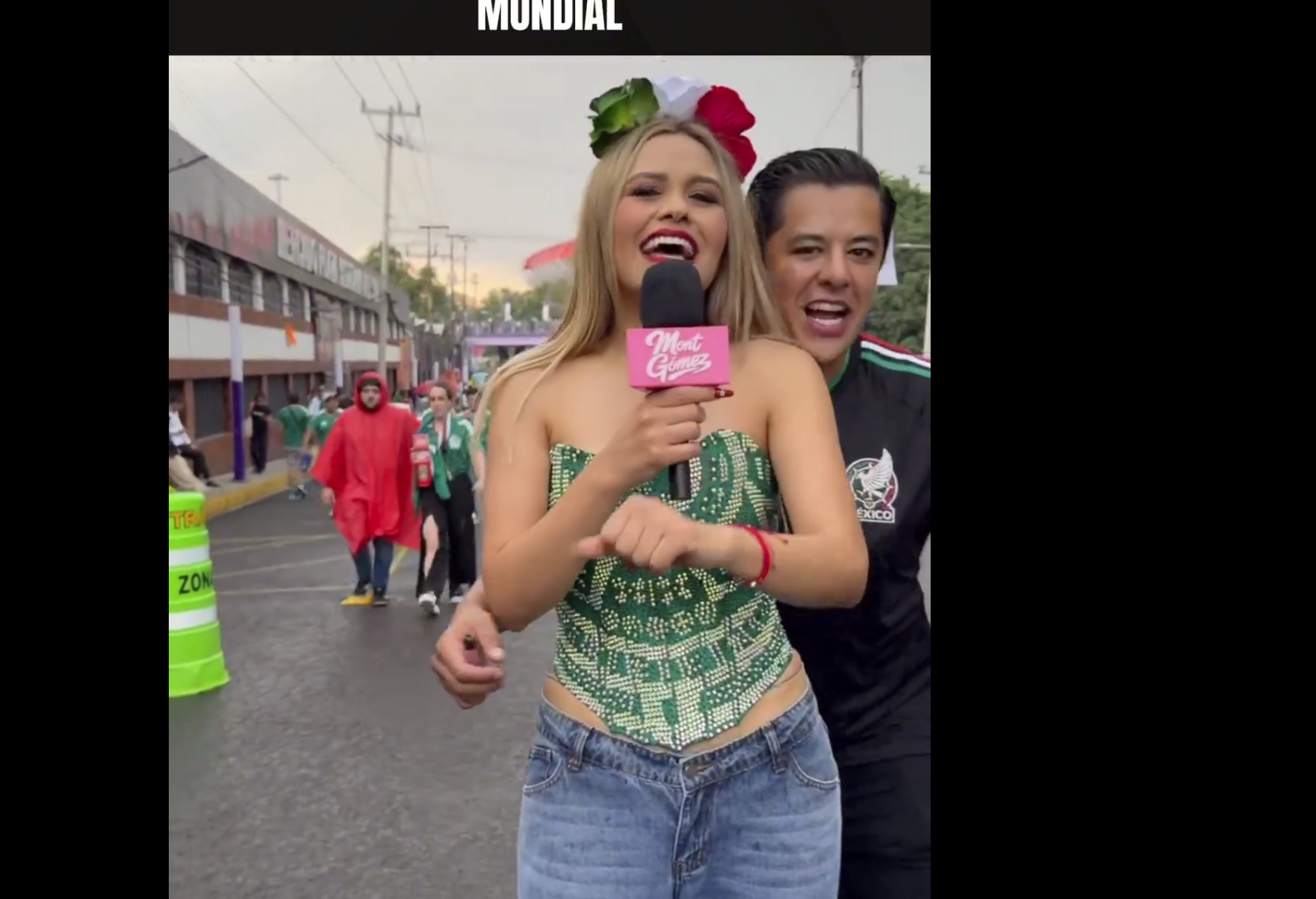 Acoso a reportera poblana Monserrat Gómez durante cobertura del Mundial 2026