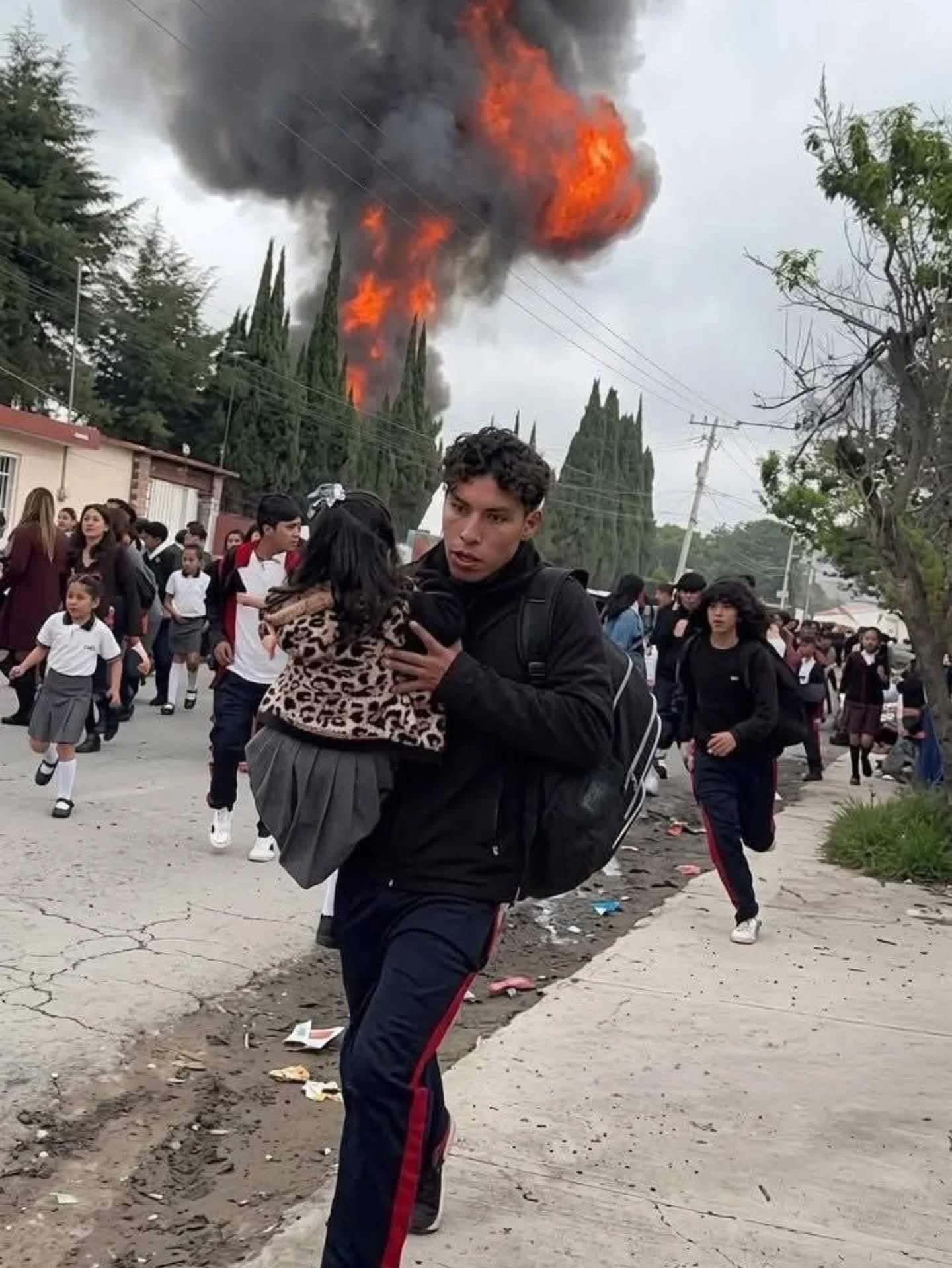 Un joven poblano actúa con valentía tras explosión en Tepeaca