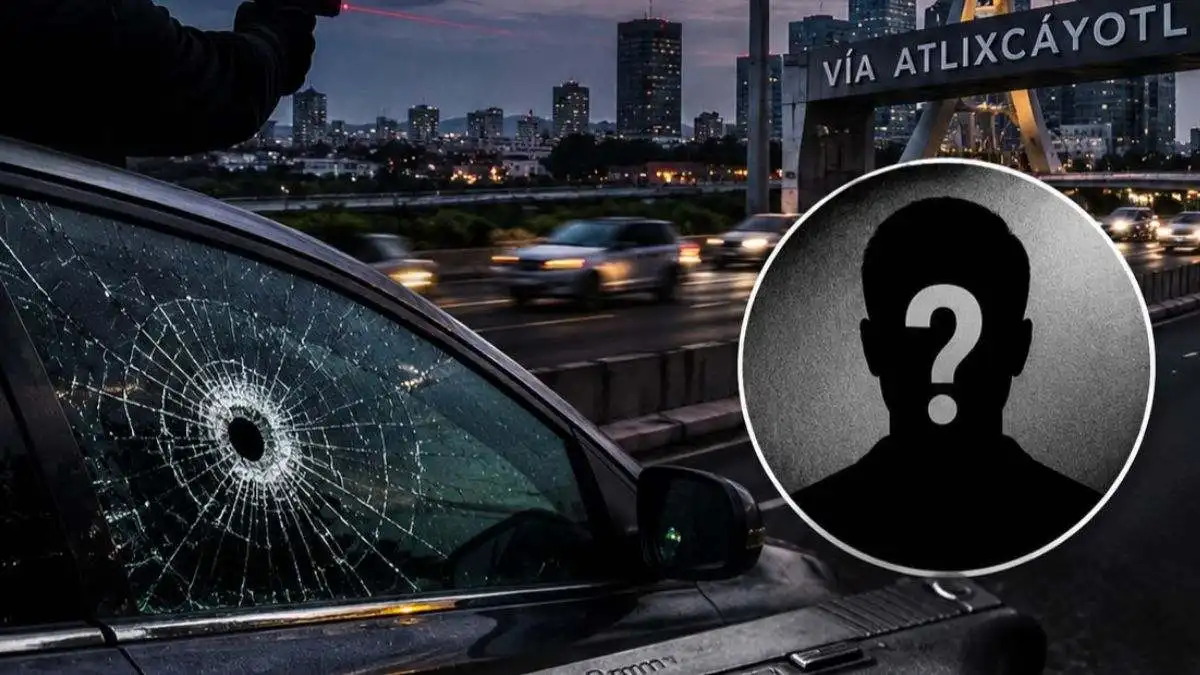 Tirador en la Vía Atlixcáyotl utiliza pistola 9 mm; SSP descarta disparos desde Torre Adamant