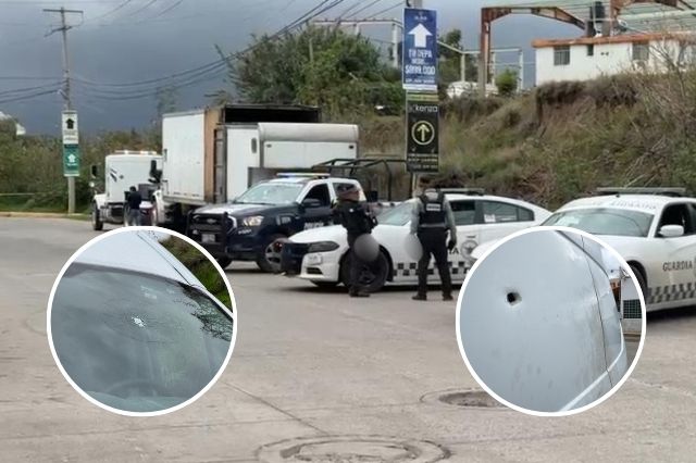 Balacera en Cuautlancingo deja cinco detenidos y un camión asegurado