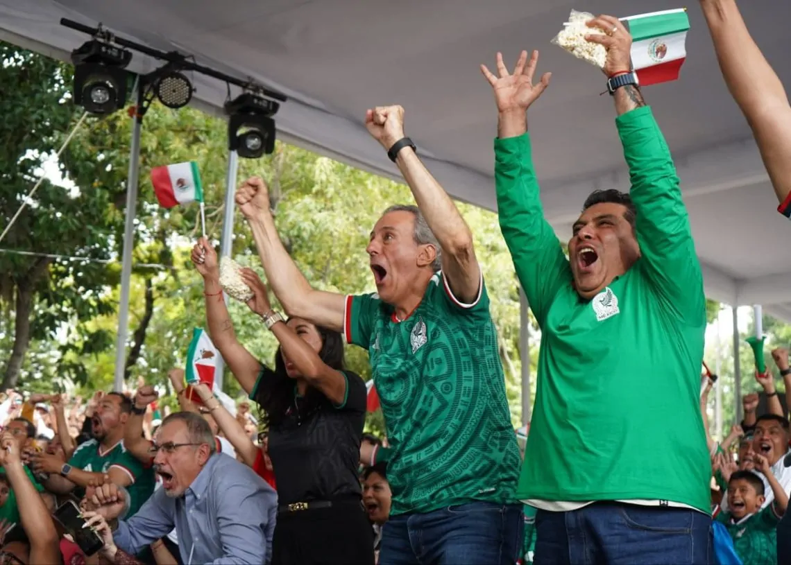 El Zócalo de Puebla y la polémica por la señal del Mundial